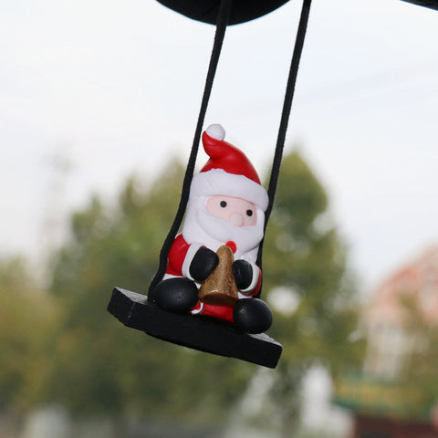 Christmas Car Rearview Mirror Pendant – Santa Claus Resin Hanging Decoration UAE