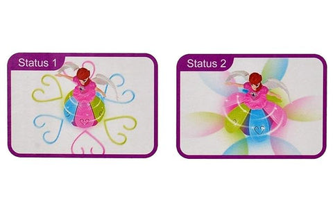 Angel Girl Toy in UAE – Battery-Operated Musical Dancing Princess Doll with 3D Lights and Bump & Go Action
