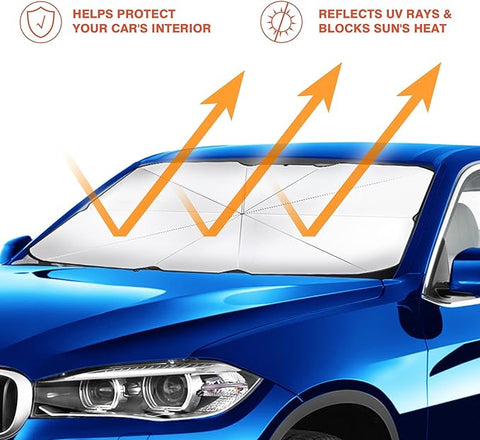 Car Windshield Sun Umbrella in UAE – Foldable UV Protection Sunshade for Front Windshield | Heat & Sun Blocker
