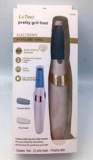 Electric Pedicure Foot File Callus Remover – Rechargeable Foot Care Device for Smooth Heels – UAE