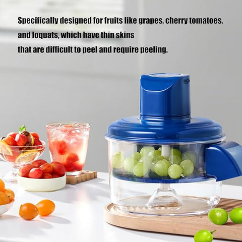 Fruit and Vegetable Peeler in UAE – Manual Kitchen Tool with Transparent Bowl for Apples, Carrots, Potatoes & More