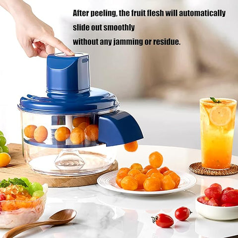 Fruit and Vegetable Peeler in UAE – Manual Kitchen Tool with Transparent Bowl for Apples, Carrots, Potatoes & More