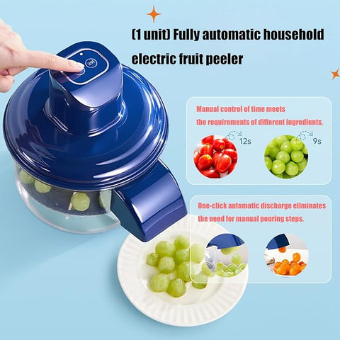 Fruit and Vegetable Peeler in UAE – Manual Kitchen Tool with Transparent Bowl for Apples, Carrots, Potatoes & More