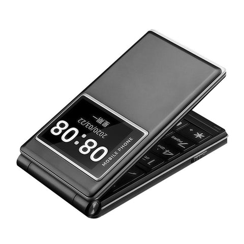 Large Screen Double Display Flip Button Mobile Phone for Elderly – GSM Senior Phone UAE