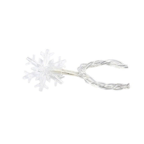 LED Small Flashing String Lights with Stars & Snowflakes – Battery Operated Christmas Decoration UAE