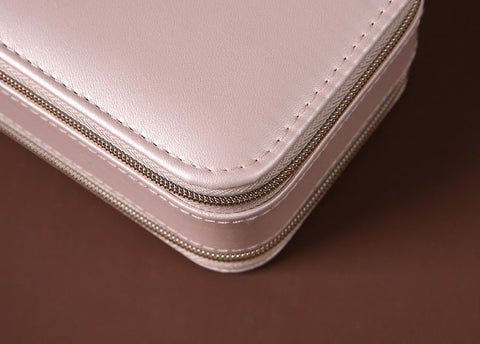 Portable Travel Jewelry Box in UAE – Double-Sided PU Leather Organizer for Rings, Earrings & Necklaces