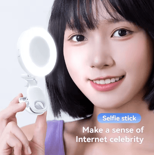 Selfie Glow Mirror – Portable LED Ring Light Mirror for Photos & Videos – UAE
