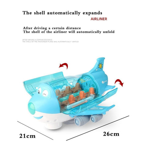 Simulation Model 360° Rotating Music Light Children’s Toy Airplane in UAE – Remote Control Somatosensory Toy for Boys & Girls (Ages 4–6)