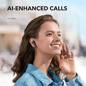 Soundcore True Wireless Bluetooth Earbuds – Deep Bass, Long Battery, AI Clear Calls | UAE