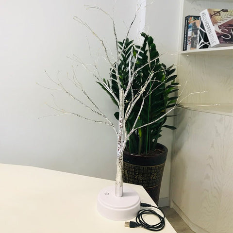 Tree Light Touch Switch Pearl Star Night Light – USB LED Bonsai Tree Lamp for Home Décor UAE
