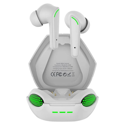 Celebrat W58 TWS Wireless Gaming Headset in UAE – HiFi Stereo Sound, Low-Latency Bluetooth 5.1 Earbuds with LED Lights